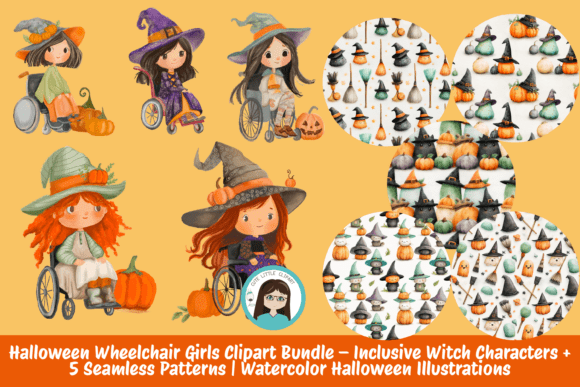 Download Inclusive Witch Characters + 5 Seamless - Character Collection