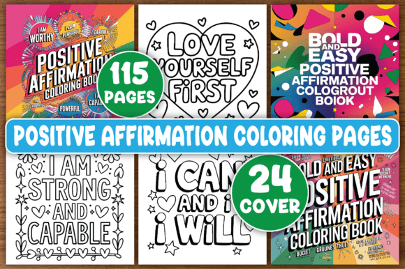 Download 115 Positive Affirmation Coloring Book - Premium Resources