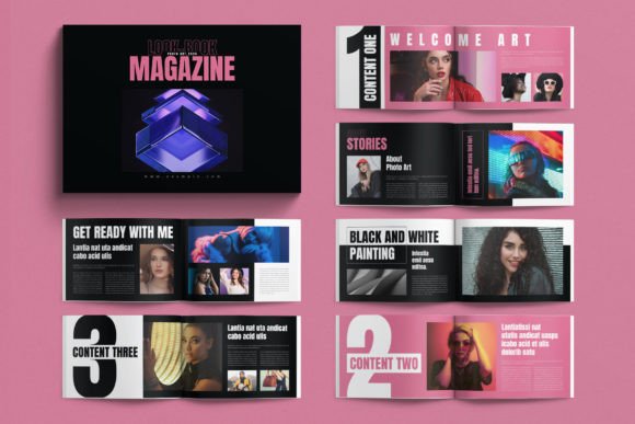 Download Lookbook Magazine Template Landscape - Premium Resources