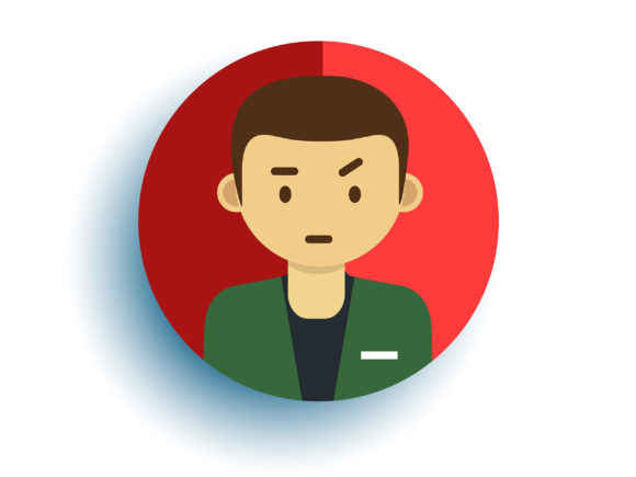 Download Flat Character Neat Boy Wearing a Suit - Character Collection